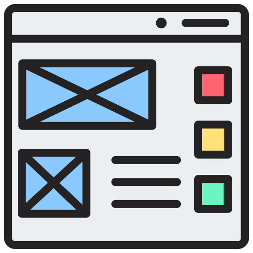 Wireframe illustration